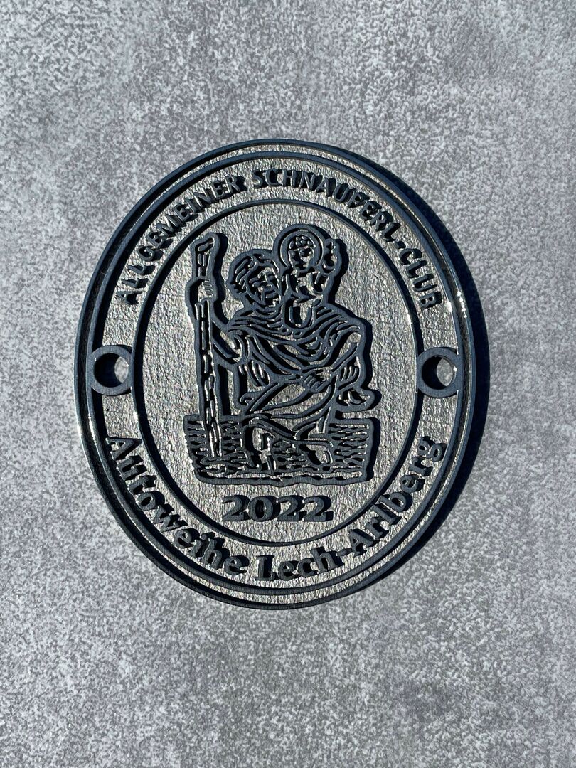 Plakette Fahrzeugweihe